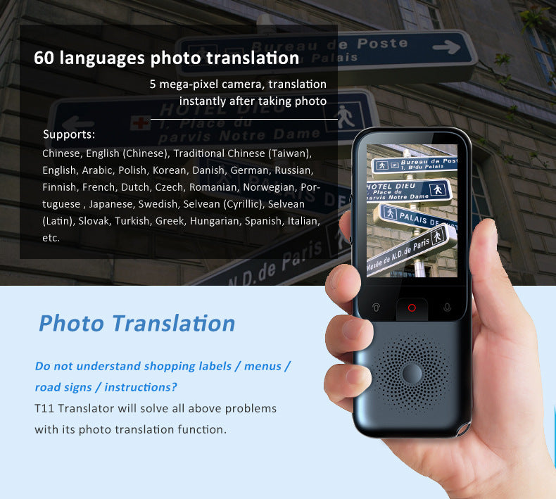 AI Intelligent voice and photo translator